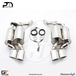 4X120X80mm Meisterschaft Stainless - GTC (EV Control) Performance Exhaust for BMW E63/64 (Coupe / Convertible) 645ci and 650ci